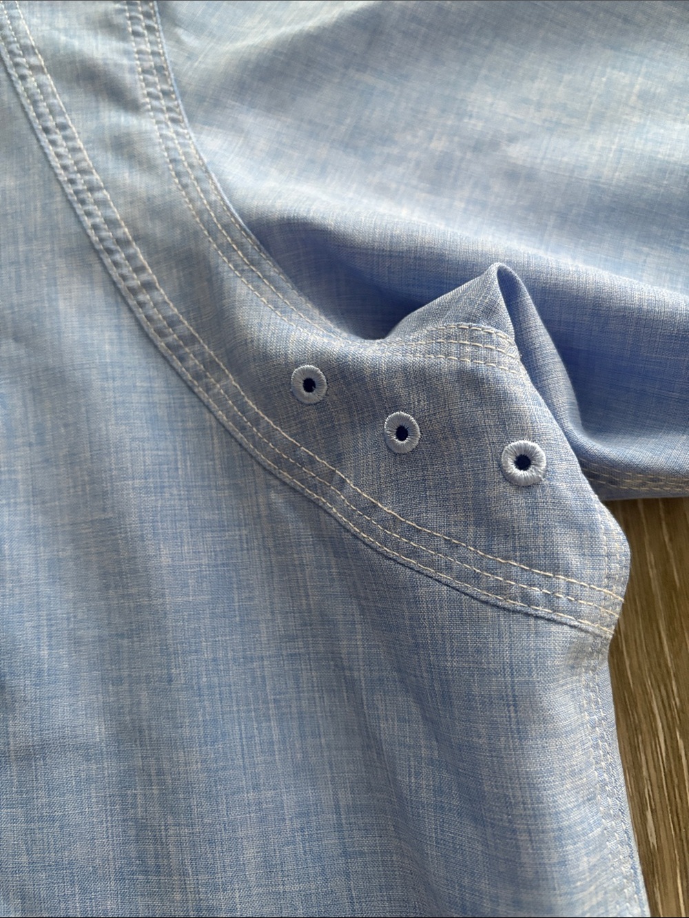 Orvis Tech Chambray Short-Sleeve Work Shirt - Picture 5 of 5